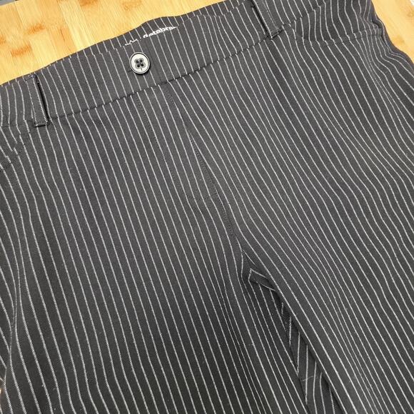 BETABRAND Straight Leg Yoga Dress Pant Size XXLP Black Pinstripe Pull-On Stretch - Picture 3 of 6